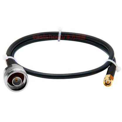 Eastsheep RF cable, N-to-SMA coaxial cable, 5 meters, double-layer silver-plated wire, DC-6G RG223-N/SMA-JJ