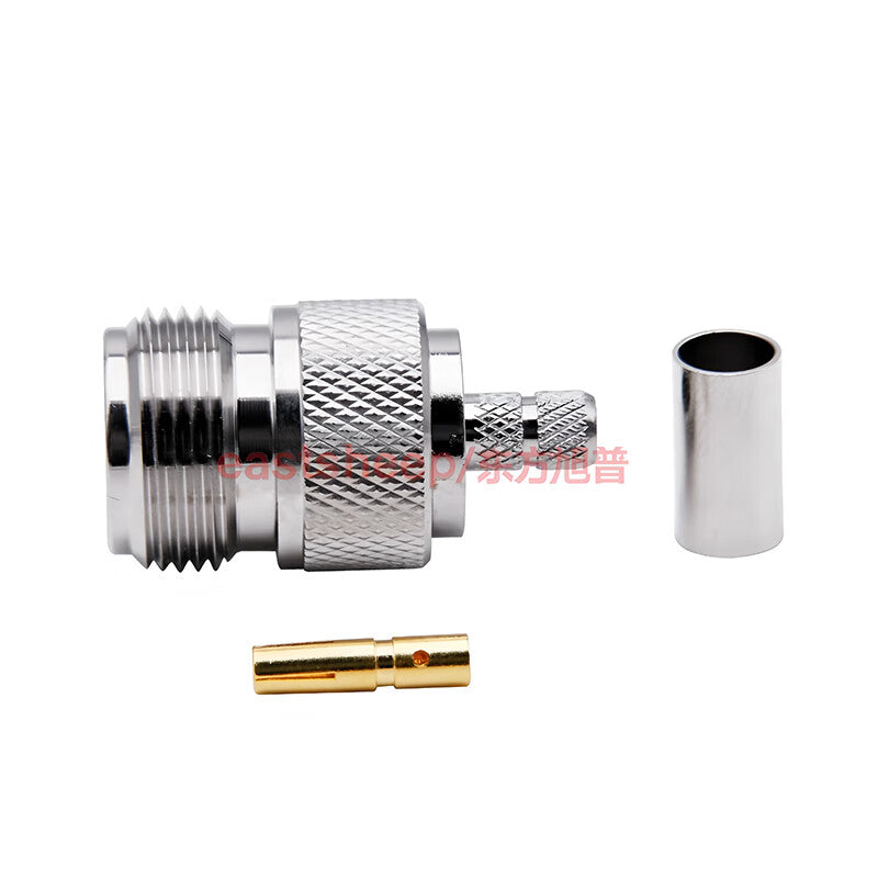Eastsheep RF connector N-type female connector N-C-K-3, matching RG142/SYV50-3 cable DC-6G