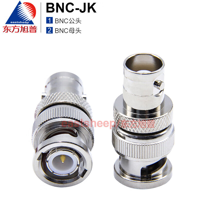 Eastsheep RF coaxial adapter BNC-JK BNC male to BNC female adapter connector, Q9 male to Q9 female, 2-pack