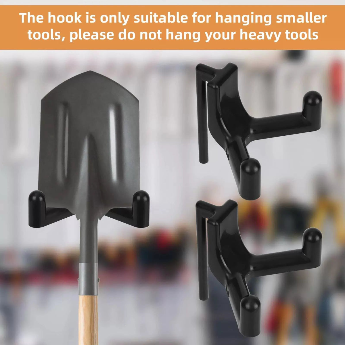 6pcs Shed Hooks for Rubbermaid Fasttrack, Plastic Multi Purpose Black [4]