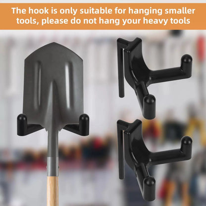 6pcs Shed Hooks for Rubbermaid Fasttrack, Plastic Multi Purpose Black [4]