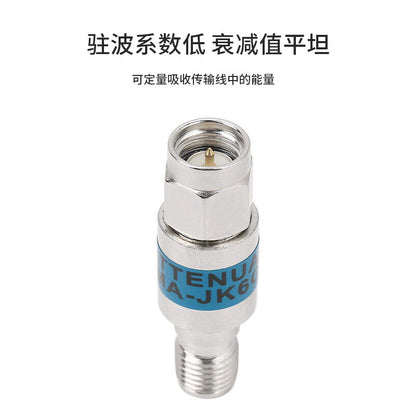 Fengyingzi SMA Fixed Attenuator 2W DC-6GHz 3dB RF Coaxial Attenuator Male to Female FYZ-SMA3dB
