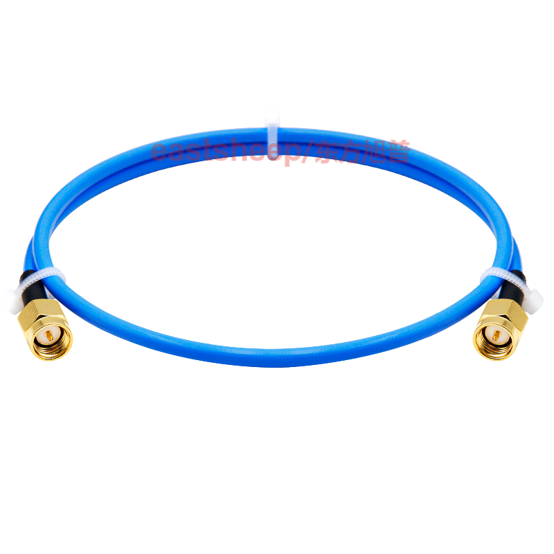 Eastsheep High-Frequency Connector Cable, SMA Male to Male Semi-Flexible Cable, 1 Meter, 18G RF Coaxial Feeder Cable, KTR141-SMA-JJ