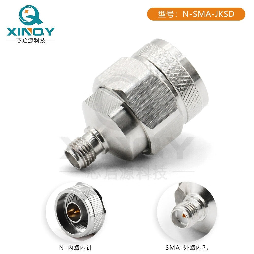 XINQY RF Coaxial Adapter N Male/SMA Female Adapter DC-18G High Frequency Test Connector N Male to SMA Male / 5pcs