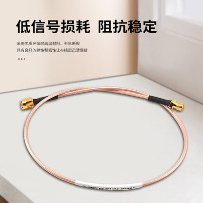 LEWEIDA SMA Male-MMCX Male RF Connector Cable, Coaxial Communication Feeder, 6G Chassis Interconnect Cable Assembly, 1 meter LWD-SMA-MMCX-JJ1