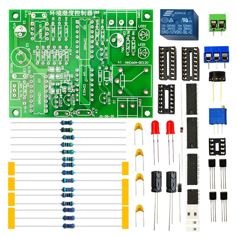 Wuliu Electronics TJ-56-35 Environmental Humidity Controller DIY Soldering Kit, Set