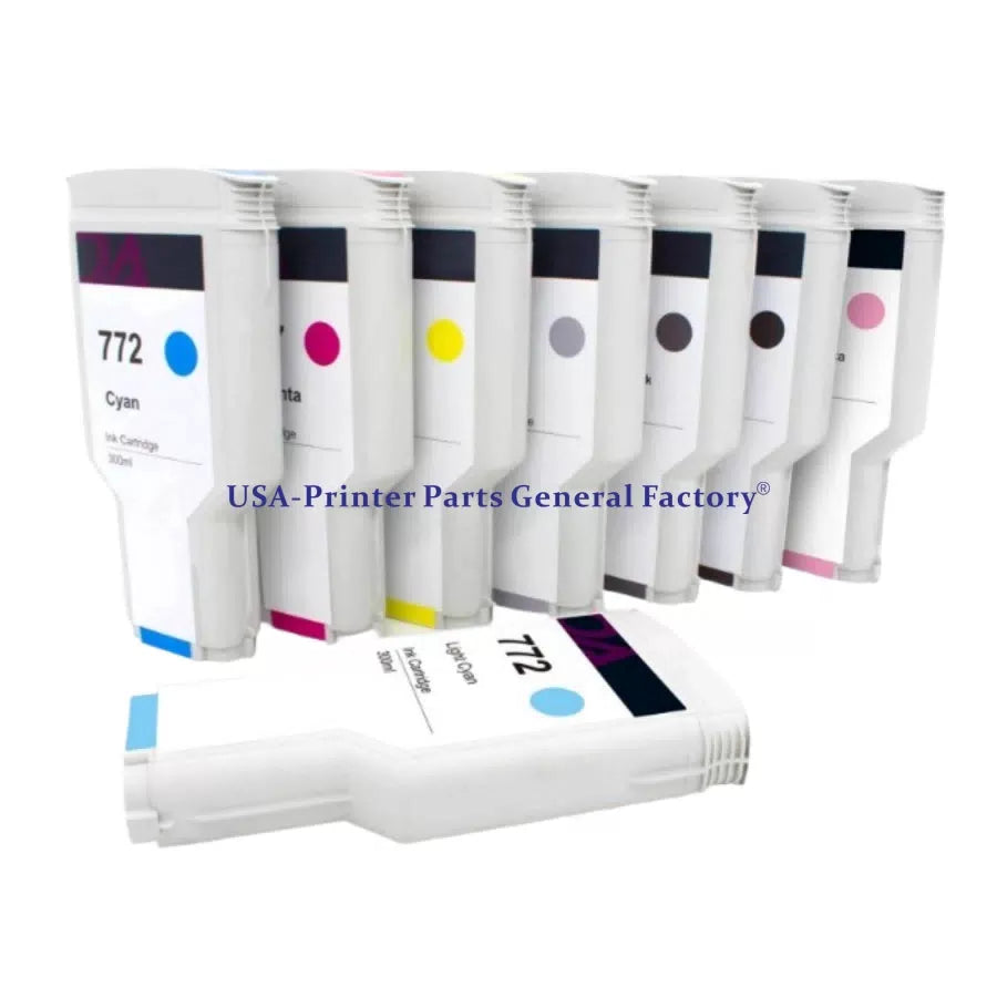 8*300ML HP772 Remanu factured Ink Cartridge Fits For HP Z5200 Z5400A [1]