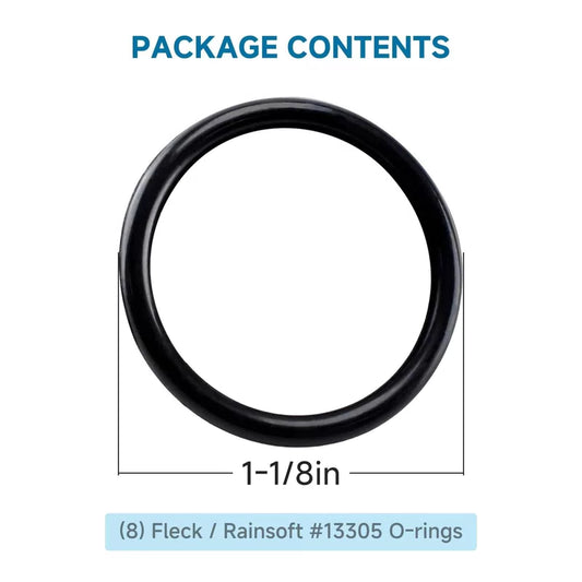 (8 Pack) O-Ring for Fleck 13305 and Rainsoft 17961 Compatible with black [1]