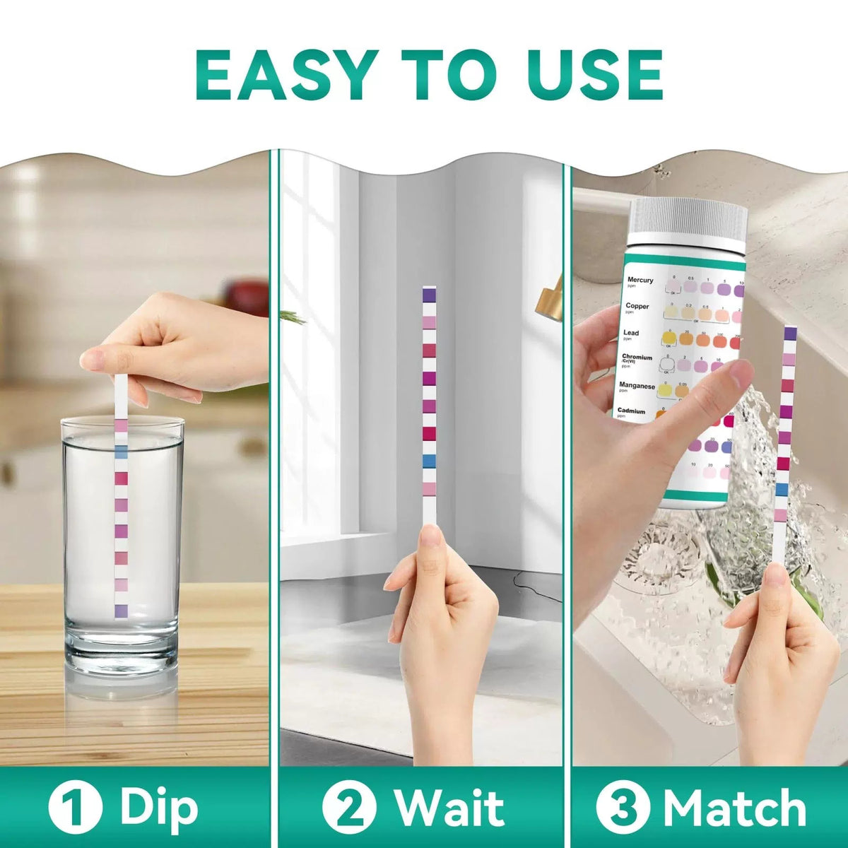 8-Parameter Heavy Metals Water Test Strips (75 Strips) [4]