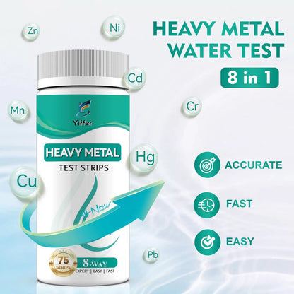 8-Parameter Heavy Metals Water Test Strips (75 Strips) [6]