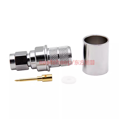 Eastsheep RF connector, SMA male, solder-press type, SMA-C-J-7, suitable for 50-7/LMR400 coaxial cable.