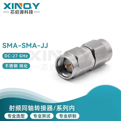 XINQY 27G High Frequency Coaxial Adapter, SMA Professional Test Grade Conversion Head, Vector Mesh Test Head, SMA Male to Male (27G)