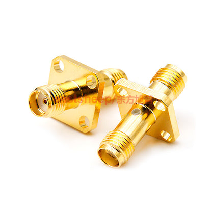 Eastsheep RF Connector SMA-KFK-1, SMA Dual Female, 4-Hole Flange Mounting, 6G, 1 piece per pack