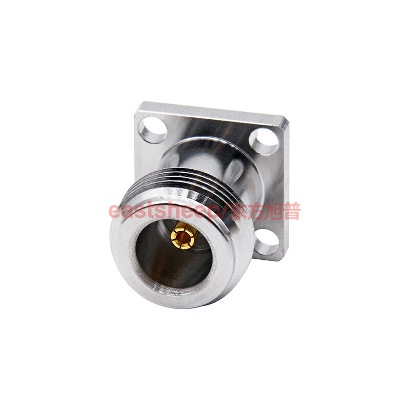 Eastsheep RF Adapter N/MCX-KFK-1 N-female to MCX-female, 4-hole flange mounting, 6G, 1 piece.