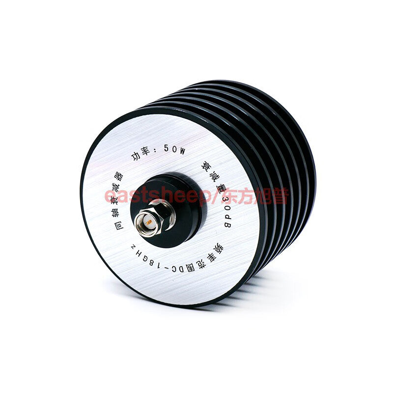 Eastsheep 50W RF Attenuator, SMA Coaxial Attenuator, 30dB DC-18G SMA-JK Male-to-Female Fixed Attenuator