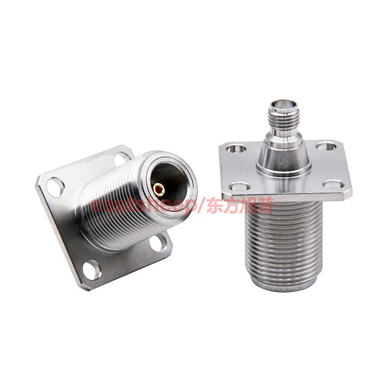 Eastsheep Stainless Steel Adapter N/SMA-KFKG-3 (N Female to SMA Female, 4-hole flange, 18G, 1 piece)