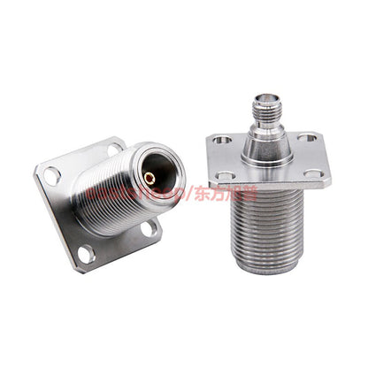 Eastsheep Stainless Steel Adapter N/SMA-KFKG-3 (N Female to SMA Female, 4-hole flange, 18G, 1 piece)