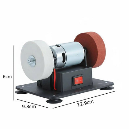 Electric Small Sander Bench Grinder Dual Wheel Small Bench Grinding Machine Professional Tabletop for Jewelry Knives
