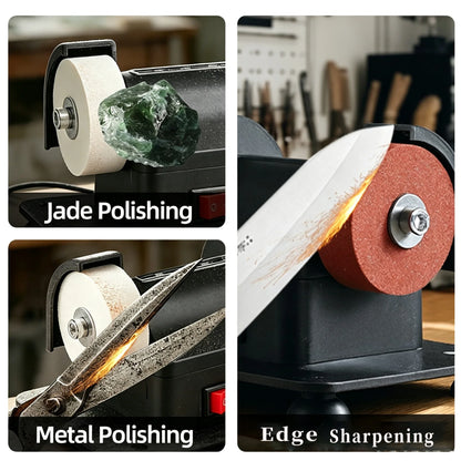 Small Grinding Wheel Machine Household Grinding Wheel Machine Knife Sharpener Suction Cup Tabletop Grinding Polishing Machine