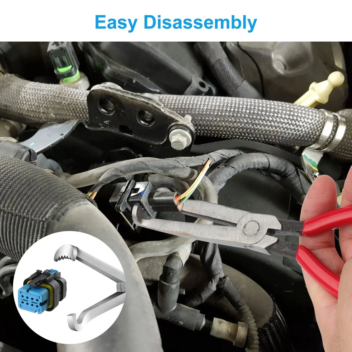 2PCS Electrical Disconnect Plier Connector Separator Removal Tool Kit Automotic