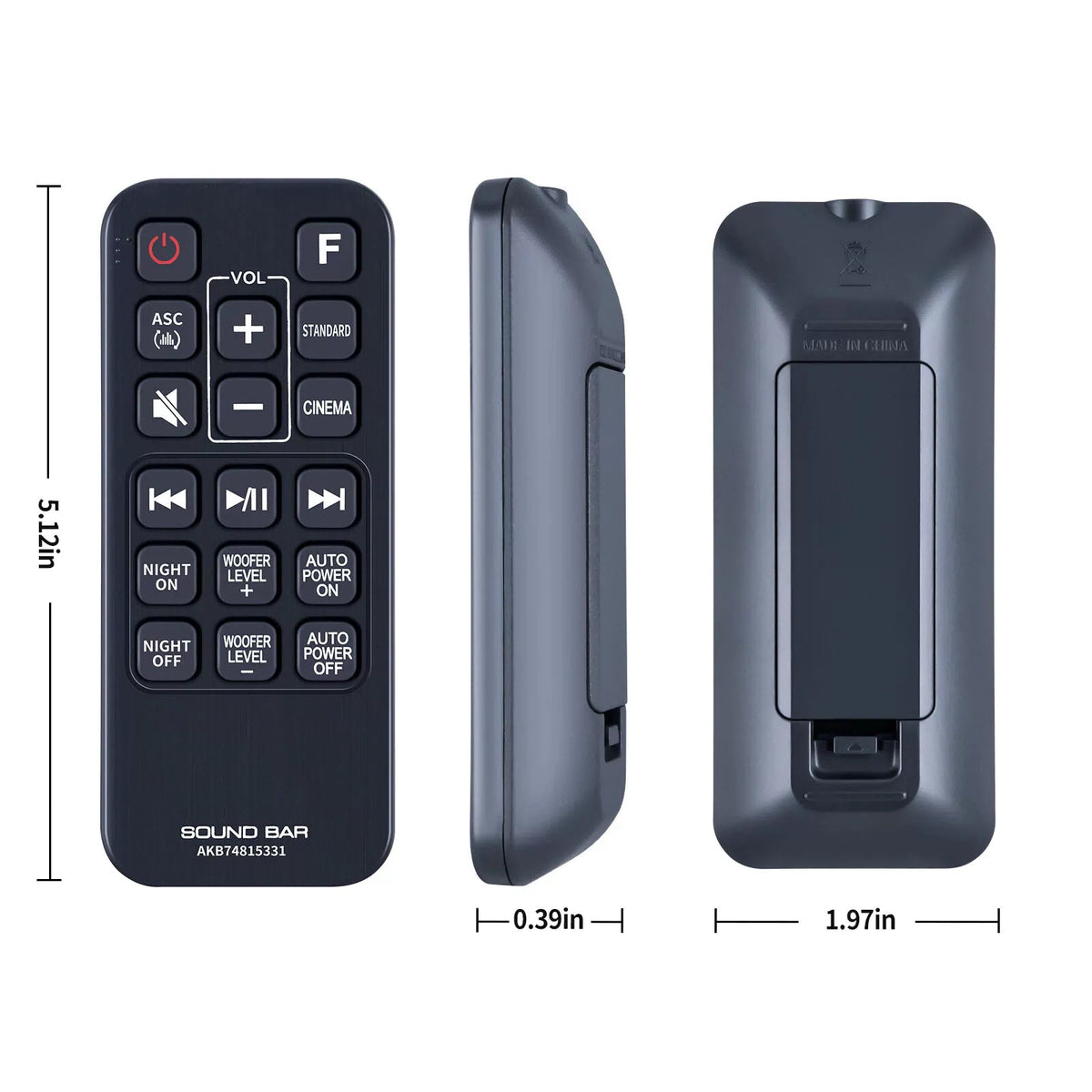 AKB74815331 For LG Sound Bar Remote Control SH4 SPH5B-W SHC4 SH4D SPJ4B-W [5]