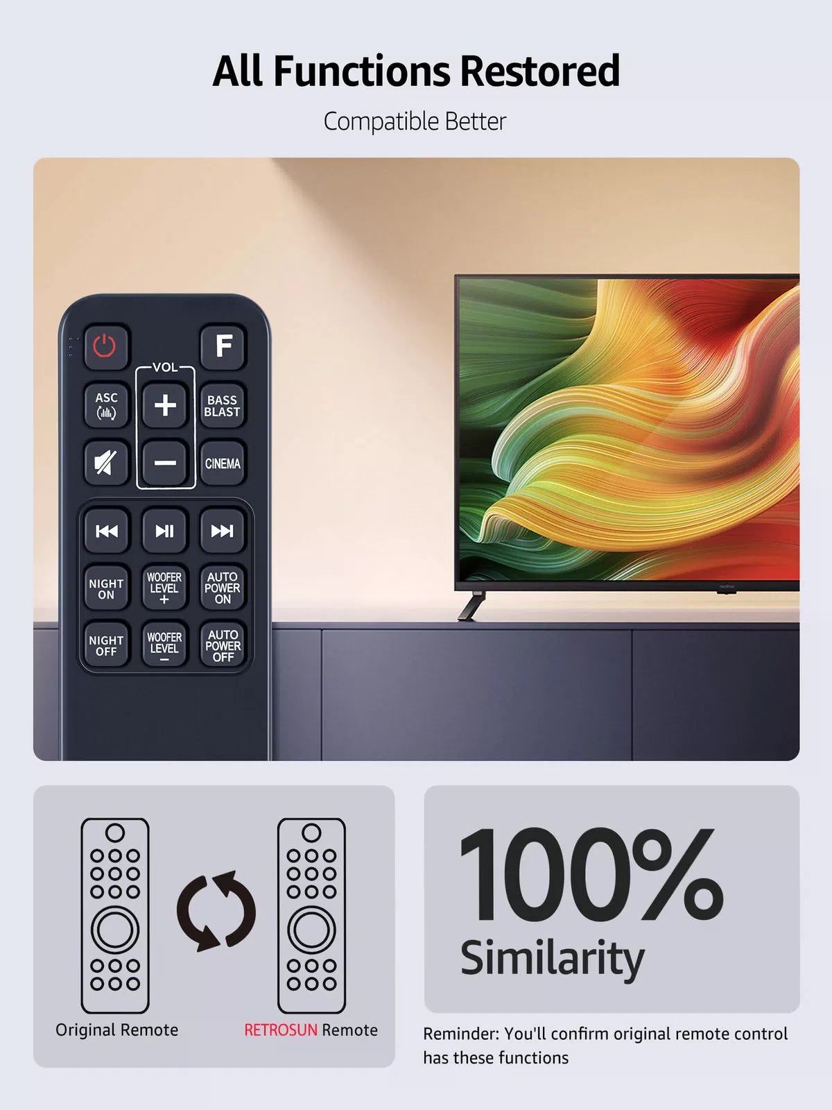 AKB74815371 Remote Control For LG Sound Bar SJ3 SPJ4B-W SJ4 SK4D SK3D SL3D [4]