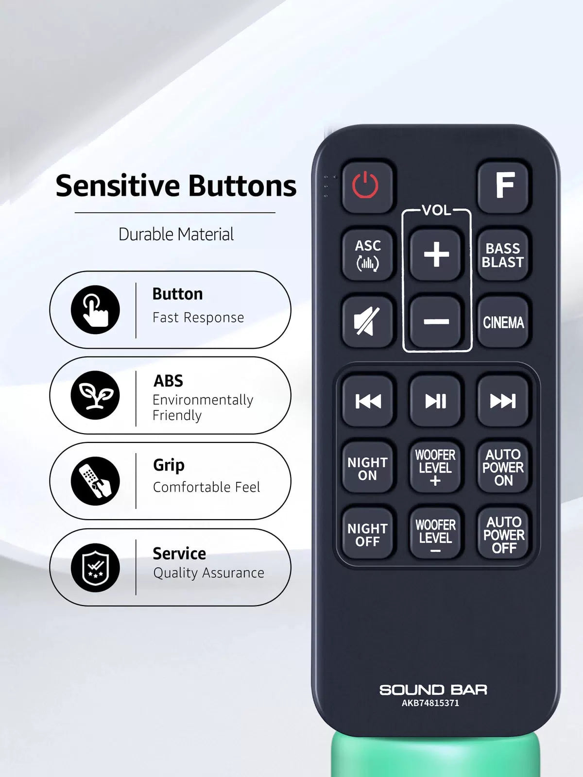 AKB74815371 Remote Control For LG Sound Bar SJ3 SPJ4B-W SJ4 SK4D SK3D SL3D [6]