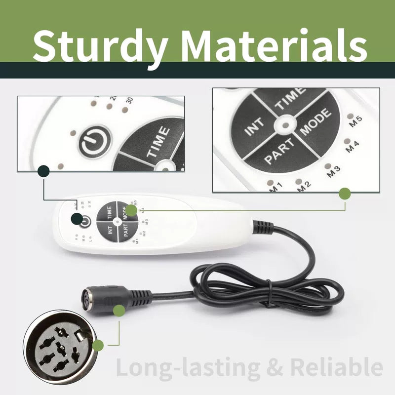 ALLCSM 6 Pin 5 Button Vibration Remote Controller for 5 Buttons 6 Pins, White [6]