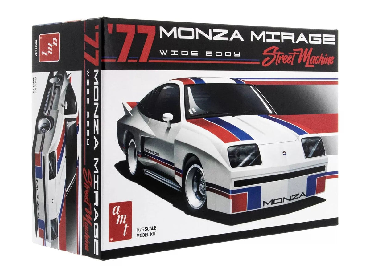 AMT 1977 Chevy Monza Mirage SS 1/25 Scale Model Kit 7 inches, White [1]