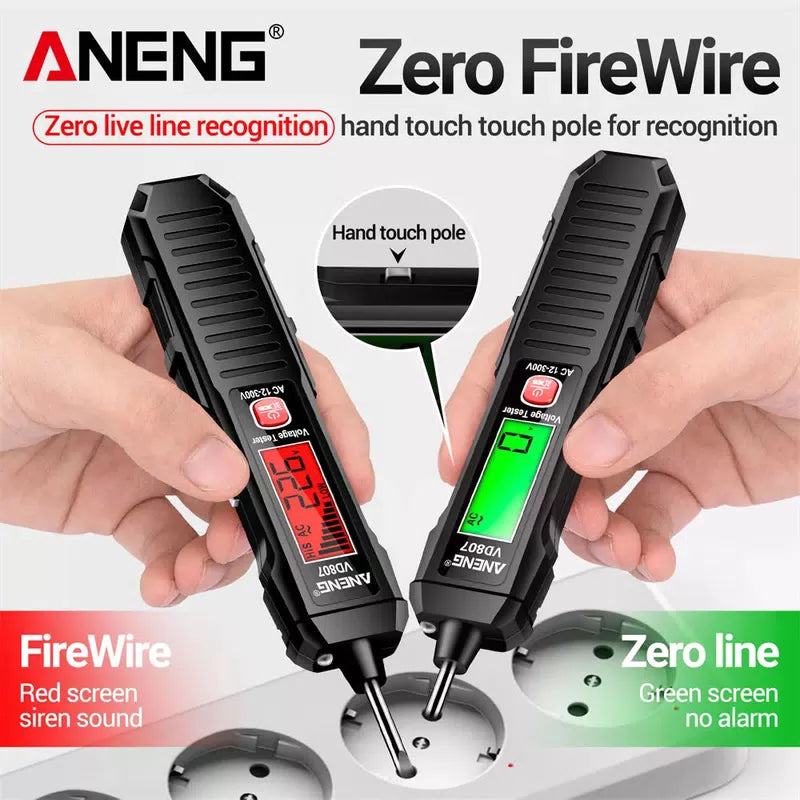 ANENG VD807 One-word Induction Tester Portable 50/60Hz Smart Electric Pen NCV Sensor AC 12-300V Non-contact Wire Detector Tools [5]