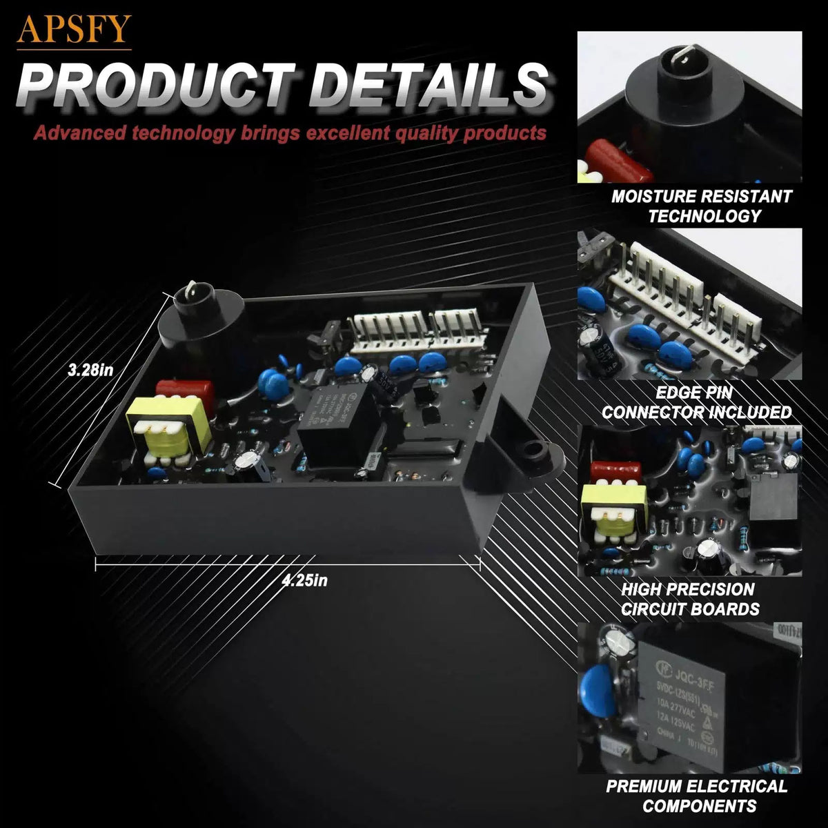 APSFY 91365 RV Water Heater Ignition Control Circuit Board Kit Black [3]