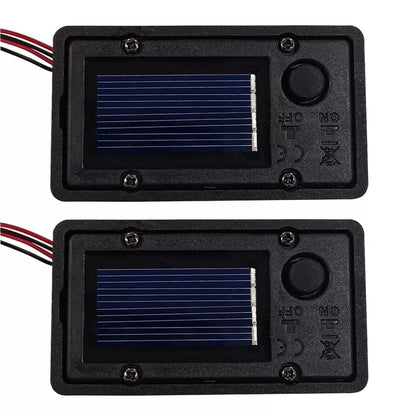 AQEENURA Battery Box, Solar Lantern Light Replacement Parts Top 2PCS, Black [1]