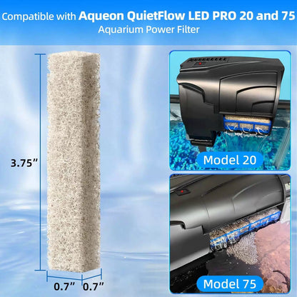 AQUANEAT 12-Pack Replacement Ammonia Reducer Pads Compatible with Aqueon gray [2]