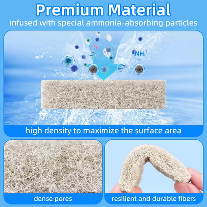 AQUANEAT 12-Pack Replacement Ammonia Reducer Pads Compatible with Aqueon gray [5]