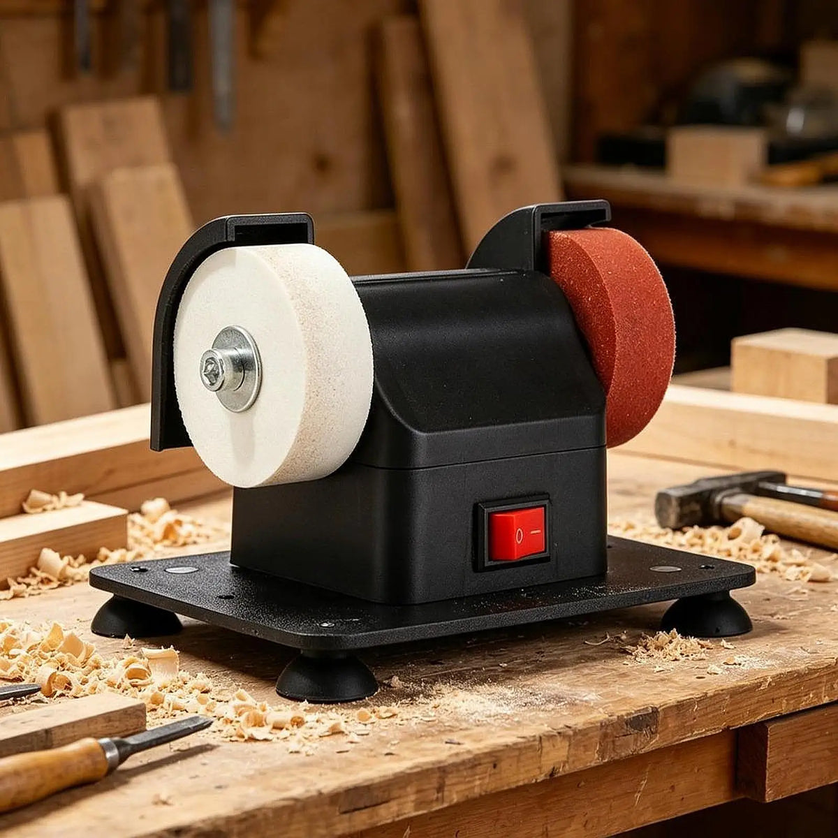 Small Grinding Wheel Machine Household Grinding Wheel Machine Knife Sharpener Suction Cup Tabletop Grinding Polishing Machine
