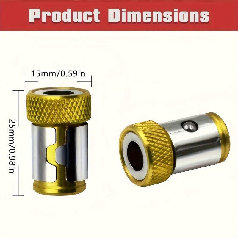 3-Piece Universal Magnetic Screw Drill Bit, 1/4 Inch/6.35mm, Compatible with Phillips Screwdriver Bit