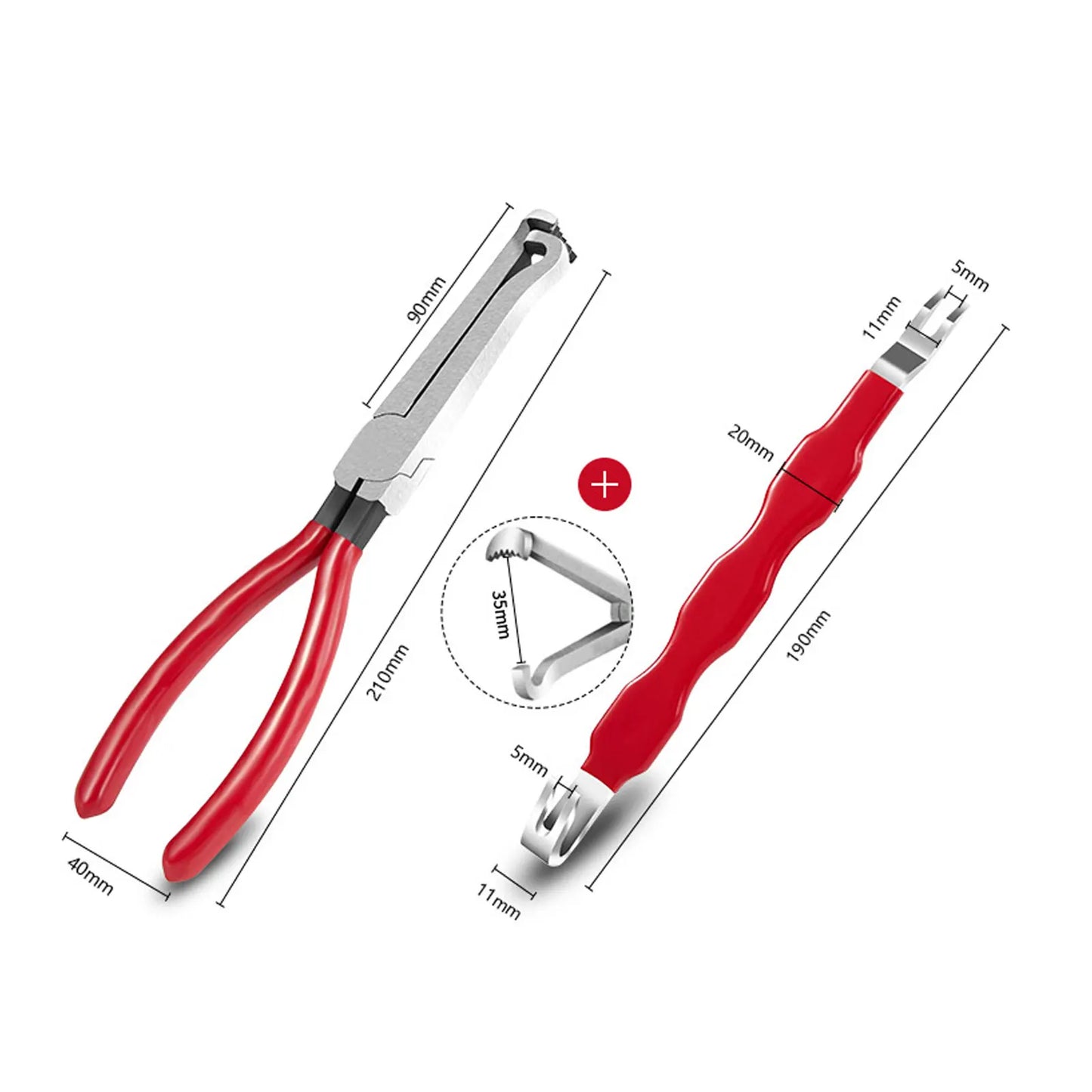 2PCS Electrical Disconnect Plier Connector Separator Removal Tool Kit Automotic