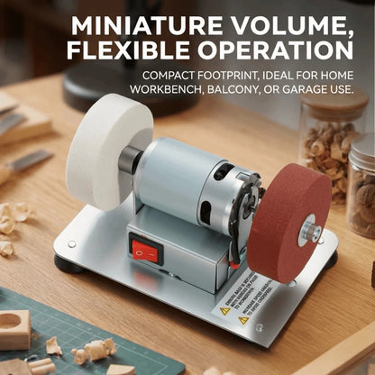 Electric Small Sander Bench Grinder Dual Wheel Small Bench Grinding Machine Professional Tabletop for Jewelry Knives