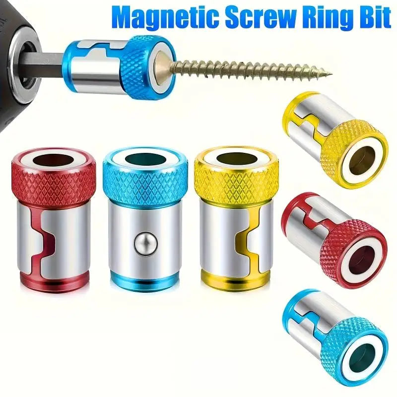 3-Piece Universal Magnetic Screw Drill Bit, 1/4 Inch/6.35mm, Compatible with Phillips Screwdriver Bit