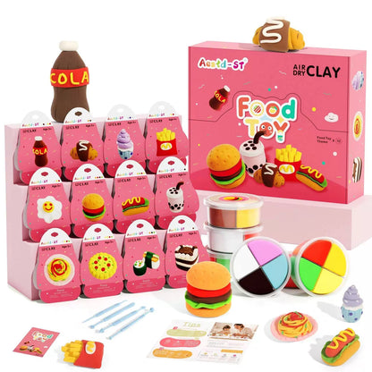 Air Dry Clay Kit - Food Toy Theme, Modeling for Kids, DIY Theme [1]
