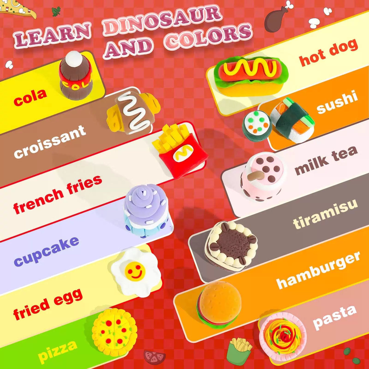 Air Dry Clay Kit - Food Toy Theme, Modeling for Kids, DIY Theme [5]