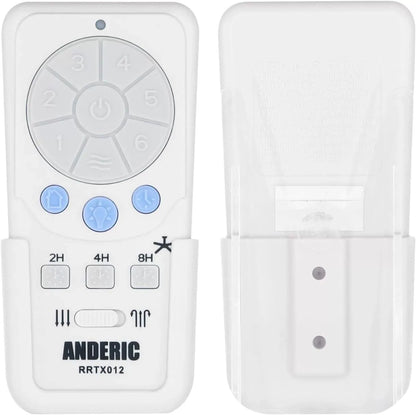 Anderic RRTX012 Replacement Ceiling Fan Remote Control Compatible with white [1]