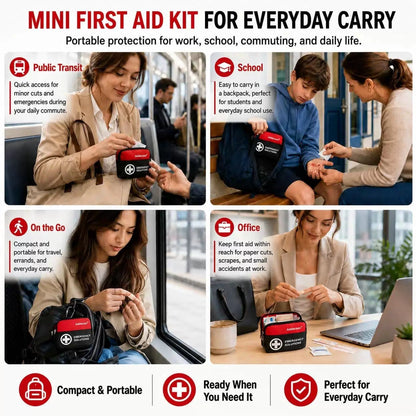 Aoldersson 520 Premium Piece Large First Aid Kit – Emergency Survival Red [4]
