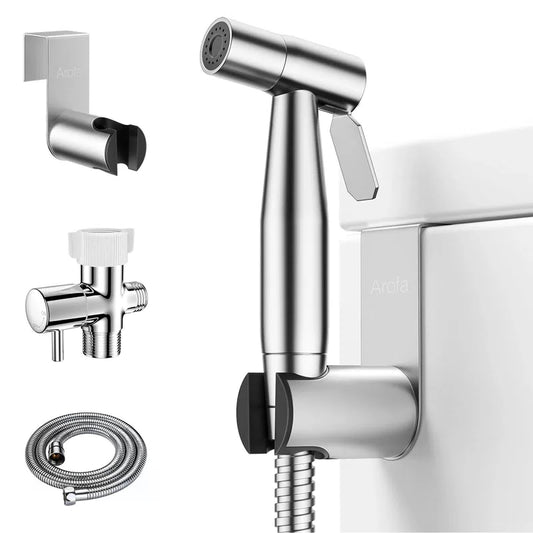 Arofa Handheld Toilet Bidet Sprayer for 1 Pack, Brushed Nickel [1]