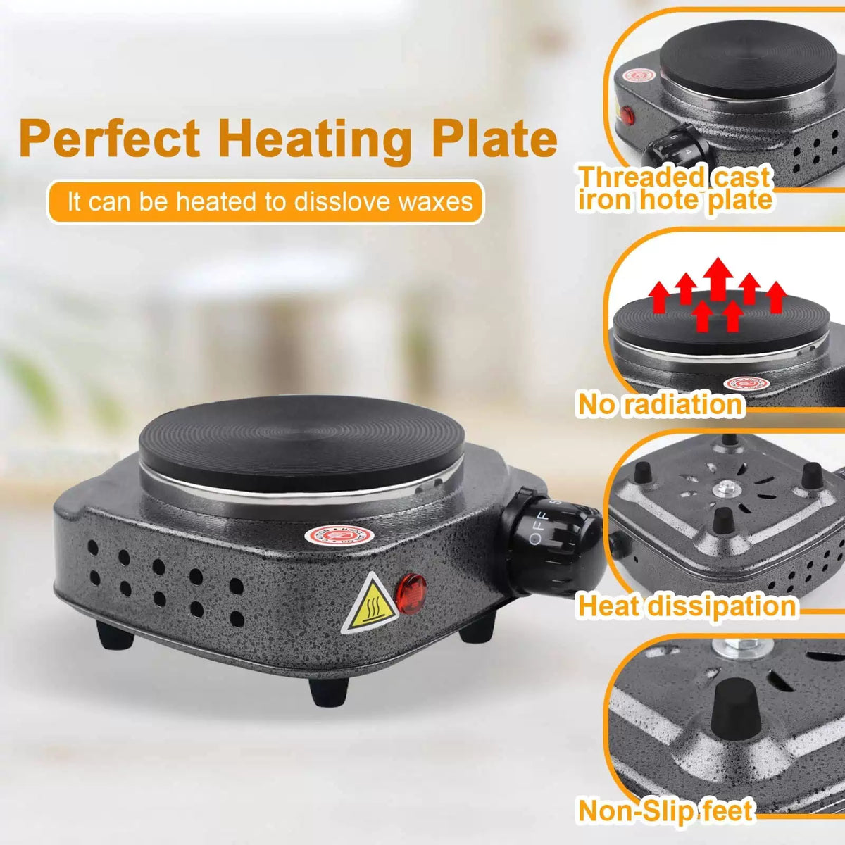 BBAXI Candle Making kit with Hot Plate,Wax hot plate making 1, gray [5]