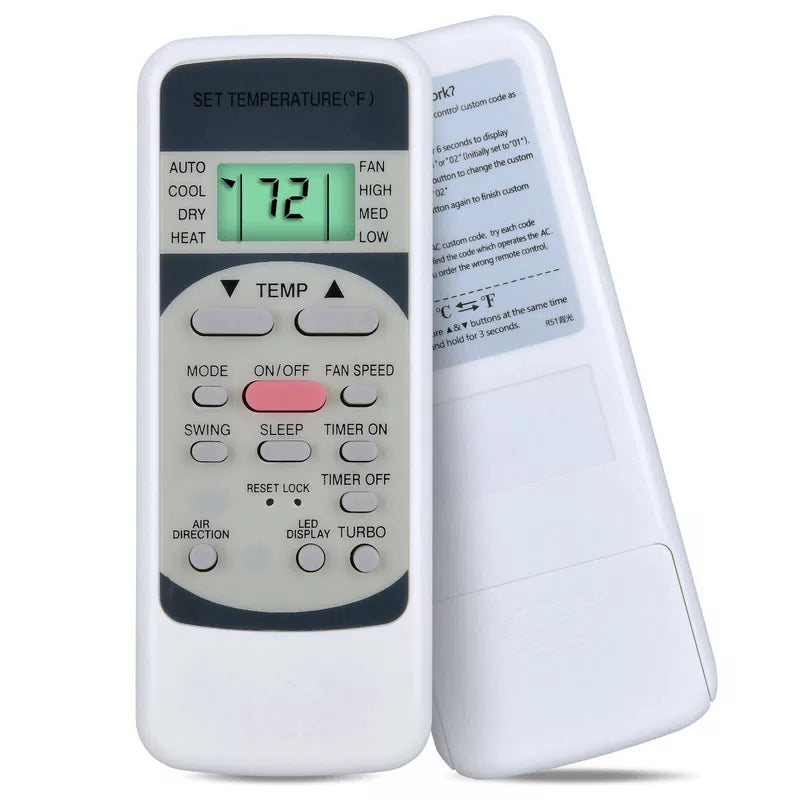 Backlit Remote Control For Midea Air Conditioner RG51M5/(C) EU RG51M5/EU [1]