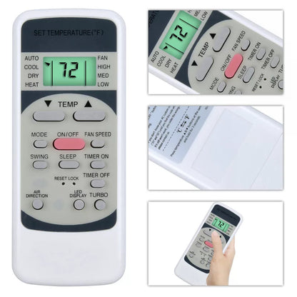 Backlit Remote Control For Midea Air Conditioner RG51M5/(C) EU RG51M5/EU [2]