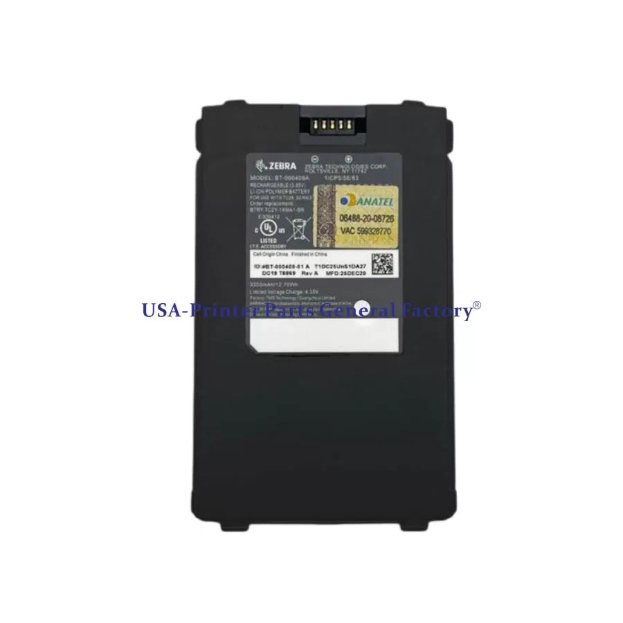 Battery BT-000409 BTRY-TC2Y-1XMA1-013300MAH Fits For Zebra TC21 TC26 [2]
