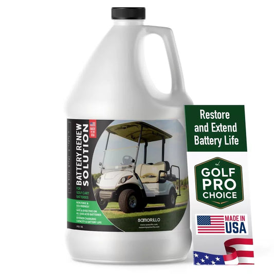 Battery Re Solution for Golf Cart Batteries - 64 oz Desulfator 64oz, Blue [1]