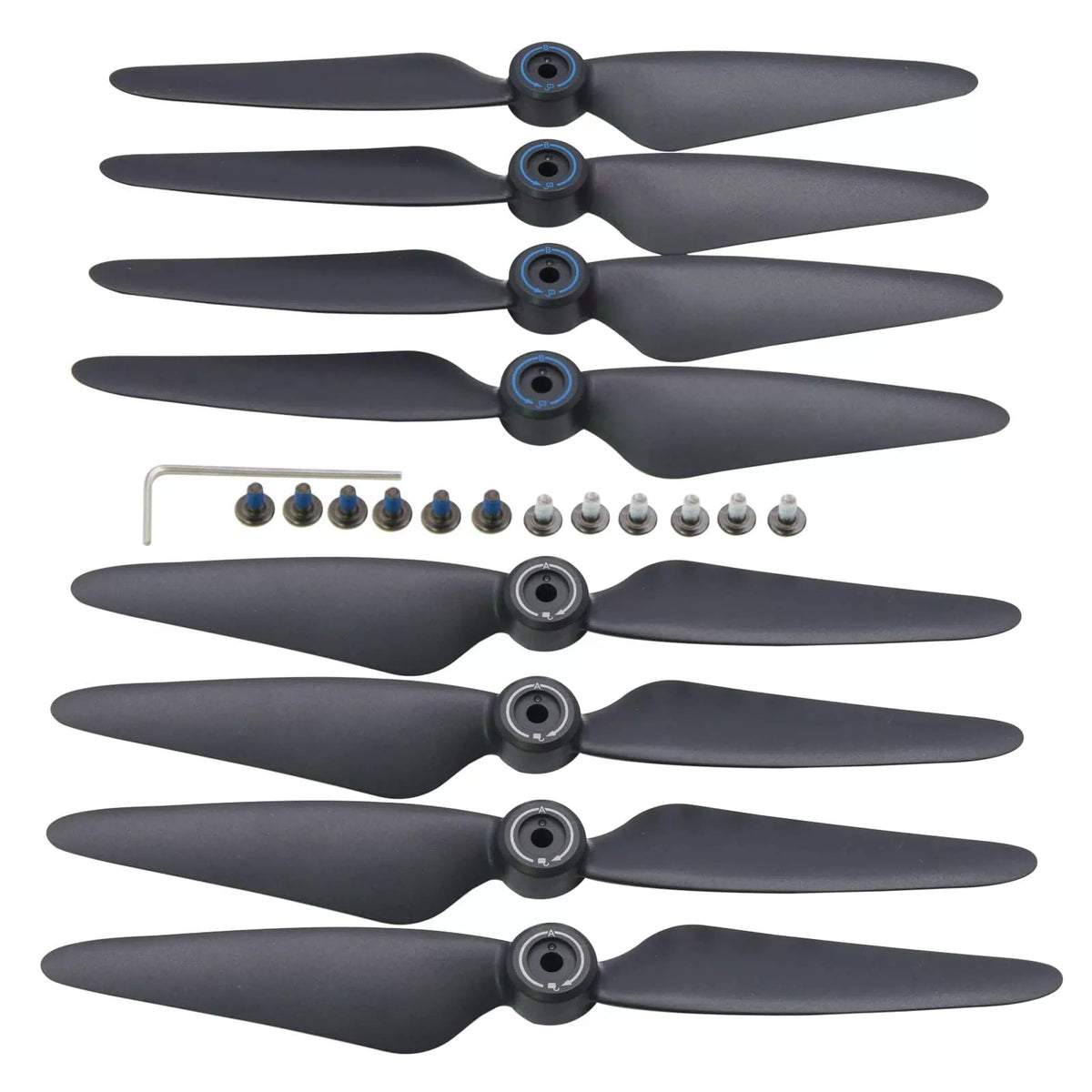 Blomiky 2 Sets 8 Pack F7 Foldable Propellers Replace Spare Pros Compatible... [1]